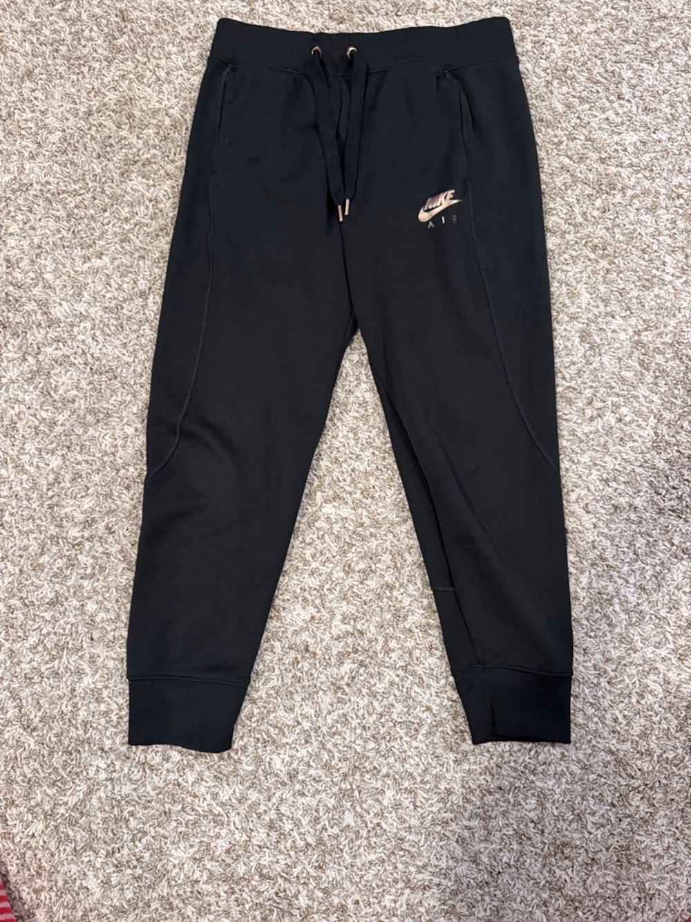 Nike Sportswear Air Jogger Pants Black/ Metallic Rose Gold Women's